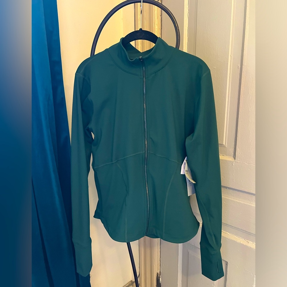 Abercrombie & Fitch YPB Your Personal Best Full Zip SculptLux Sold Out Green XXL